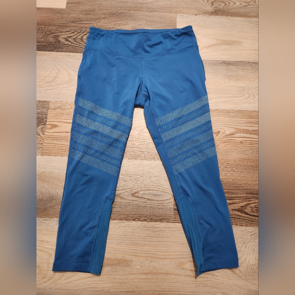 Nike Blue Dri-FIT Leggings with Black Drawstring